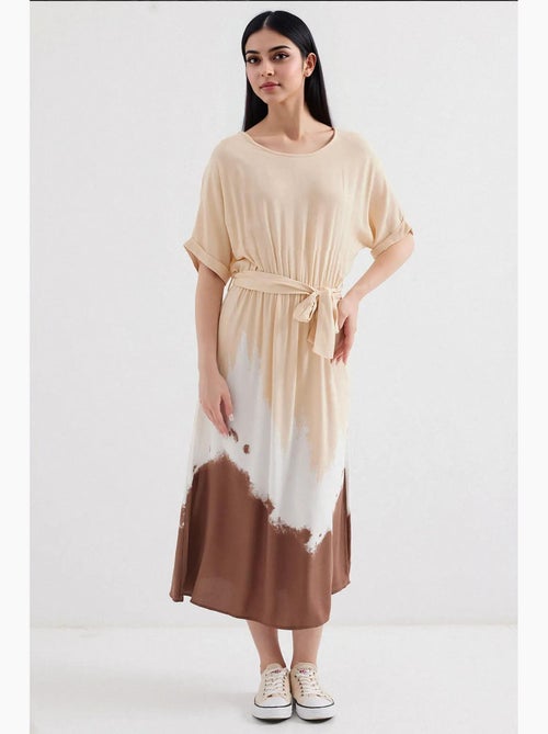 Vestido em viscose com estampado de manga curta bdart - Kiabi Vestido em viscose com estampado de manga curta bdart - Kiabi