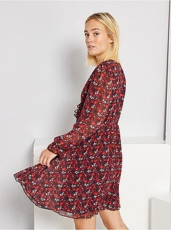 Vestido em voile - Kiabi