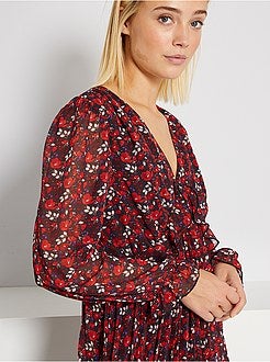 Vestido em voile - Kiabi