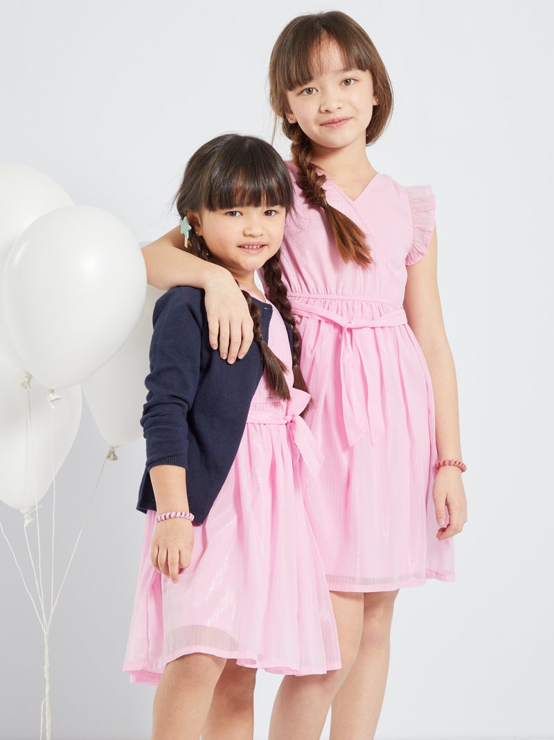 Vestido em voile cruzado VIOLETA - Kiabi
