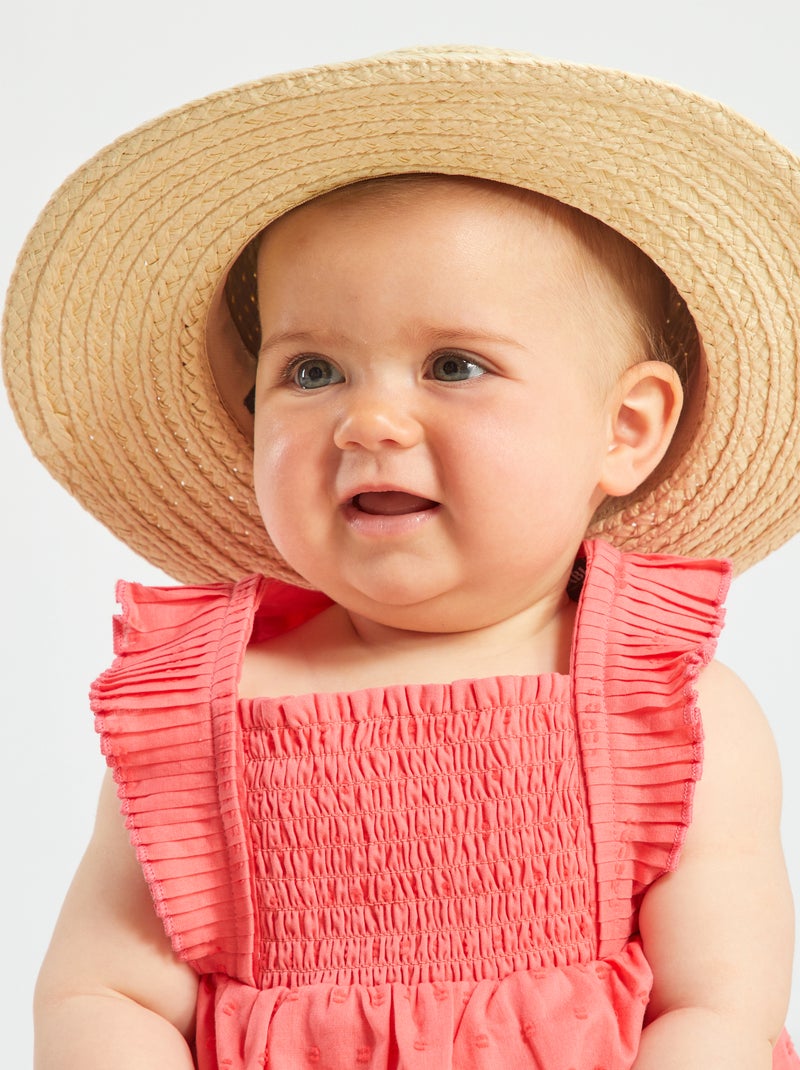 Vestido em voile de algodão + cuecas  - 2 peças ROSA - Kiabi