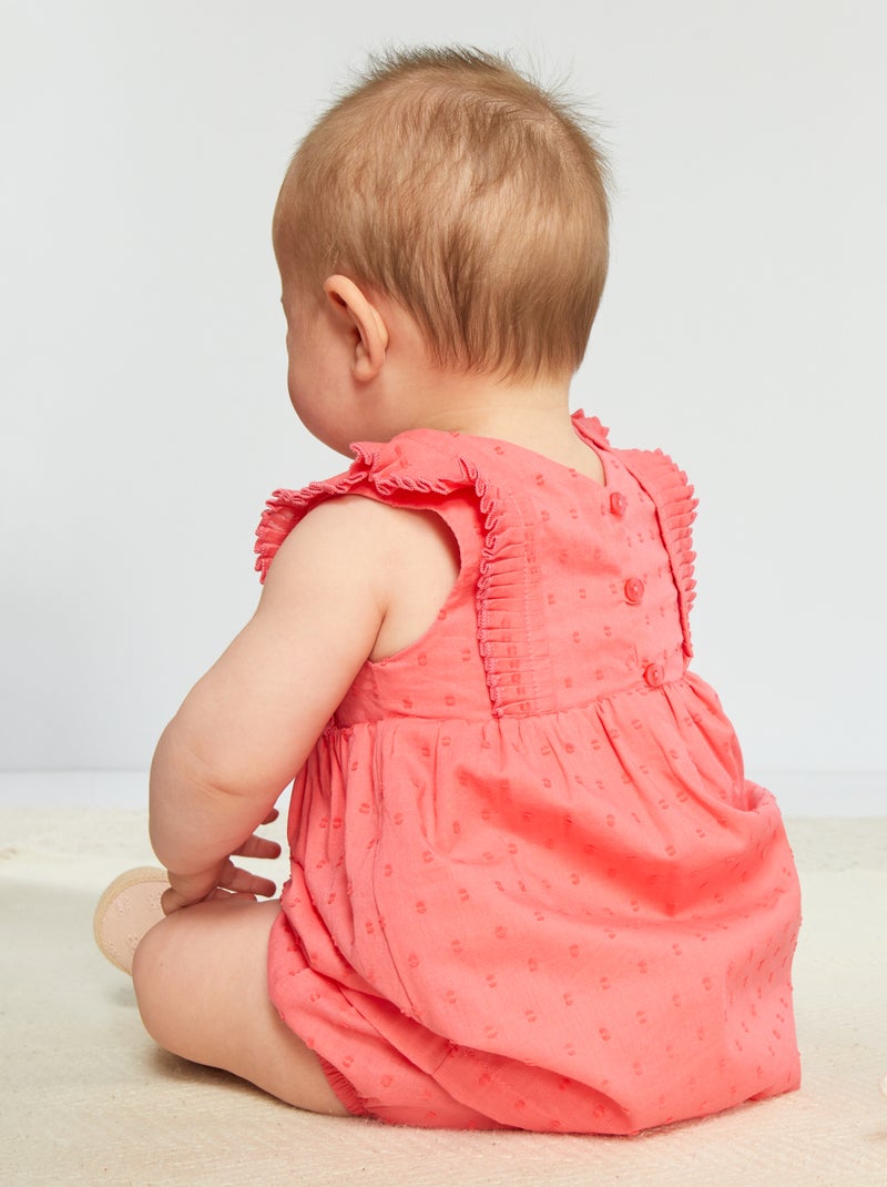 Vestido em voile de algodão + cuecas  - 2 peças ROSA - Kiabi