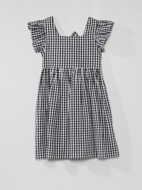 Vestido em voile de algodão - Kiabi
