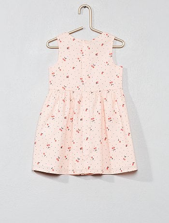 Vestido em voile de algodão - Kiabi