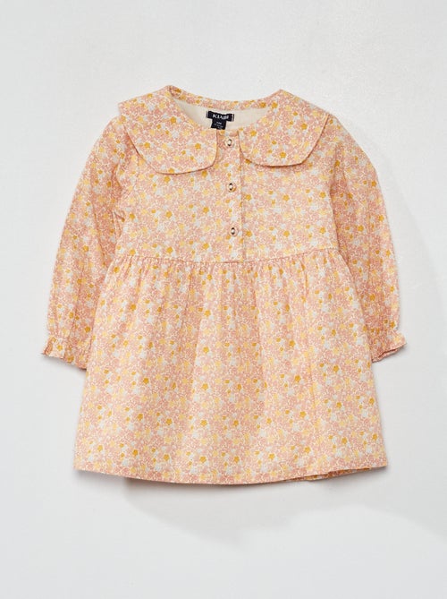 Vestido em voile de algodão - Kiabi