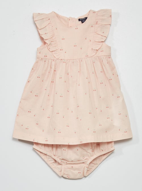Vestido em voile de algodão - Kiabi