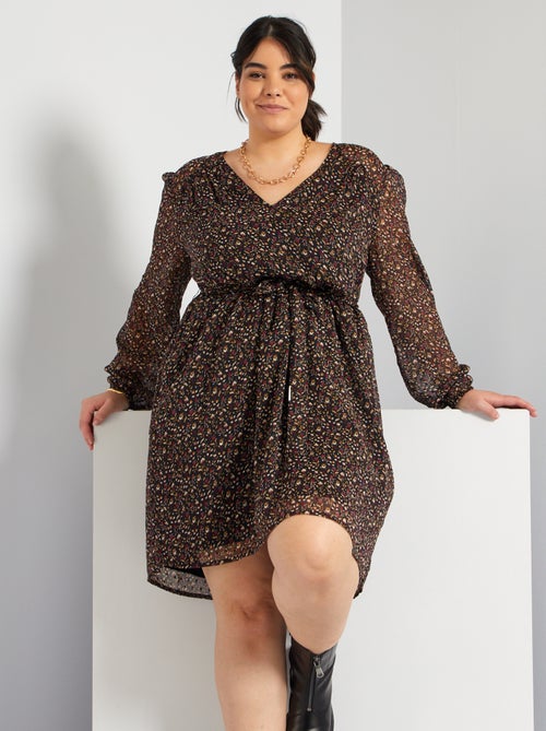 Vestido em voile - Kiabi