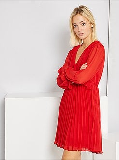 Vestido em voile - Kiabi