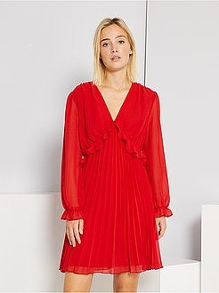 Vestido em voile - Kiabi