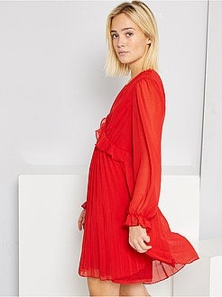 Vestido em voile - Kiabi