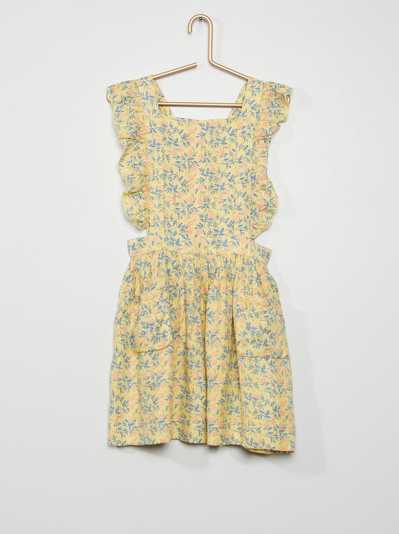 Vestido estampado AMARELO - Kiabi