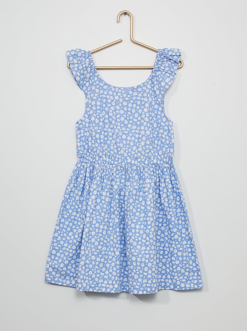 Vestido estampado AZUL - Kiabi