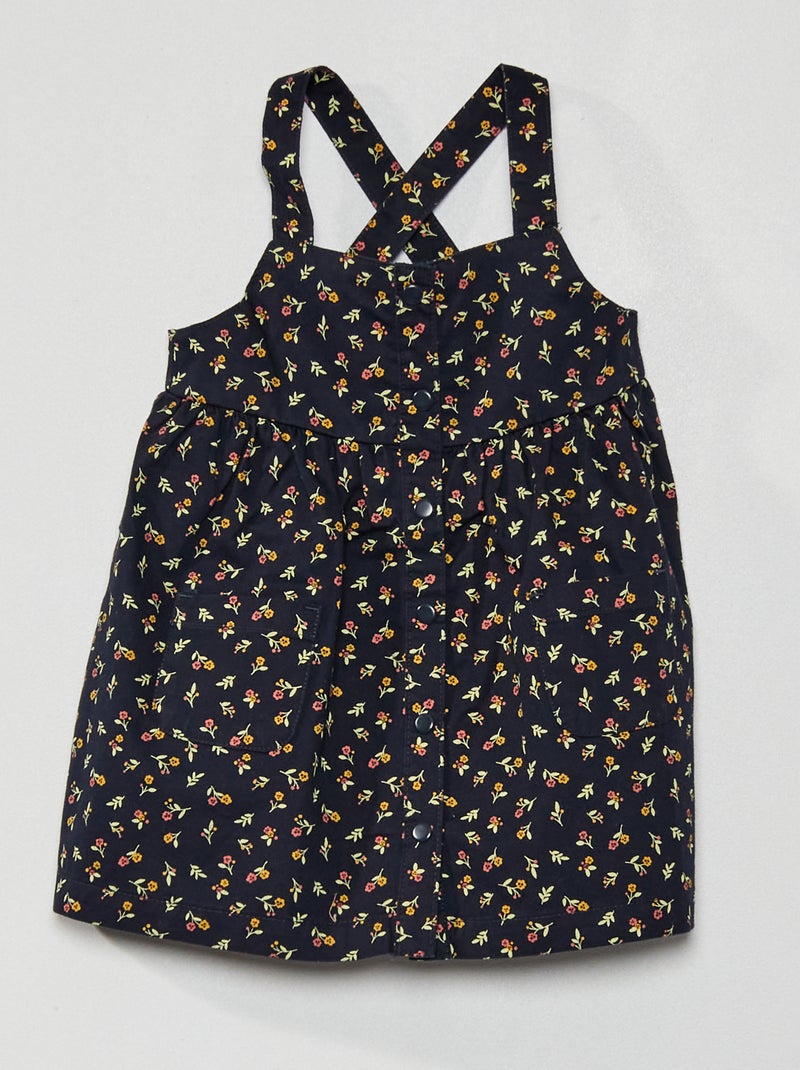Vestido estampado AZUL - Kiabi