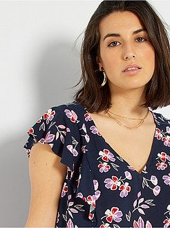 Vestido estampado básico - Kiabi