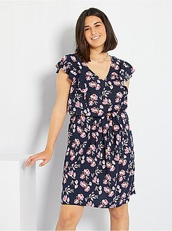 Vestido estampado básico - Kiabi