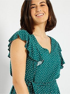 Vestido estampado básico - Kiabi