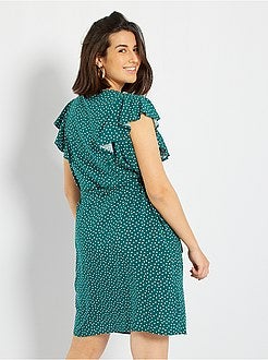 Vestido estampado básico - Kiabi