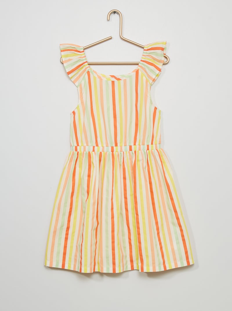 Vestido estampado BEGE - Kiabi