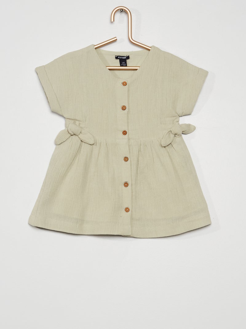 Vestido estampado CINZA - Kiabi
