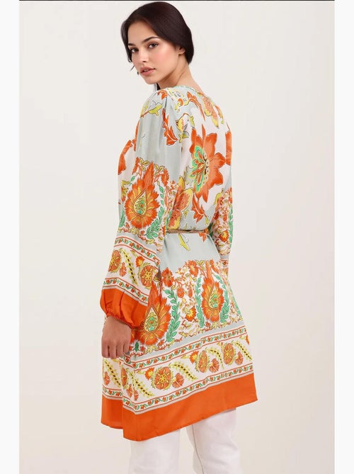 Vestido estampado com cinto bdart - Kiabi Vestido estampado com cinto bdart - Kiabi