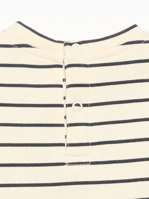 Vestido estampado de manga comprida - Kiabi