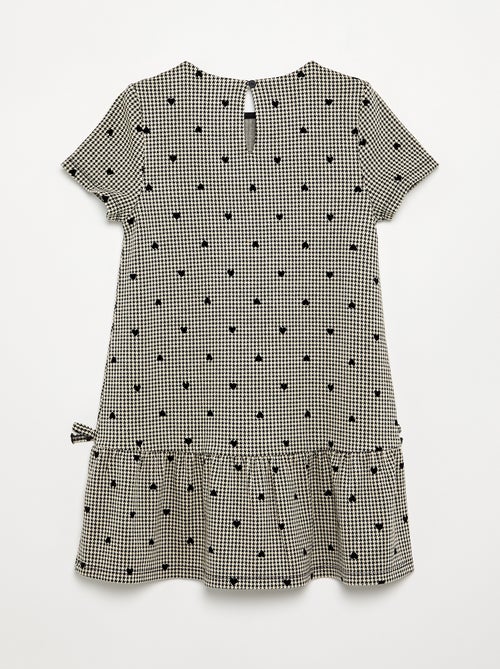 Vestido estampado de manga curta - Kiabi