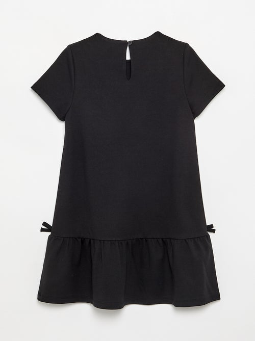 Vestido estampado de manga curta - Kiabi