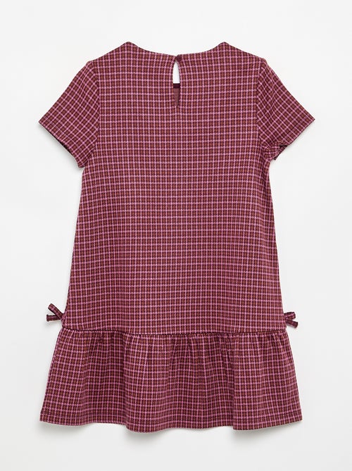Vestido estampado de manga curta - Kiabi