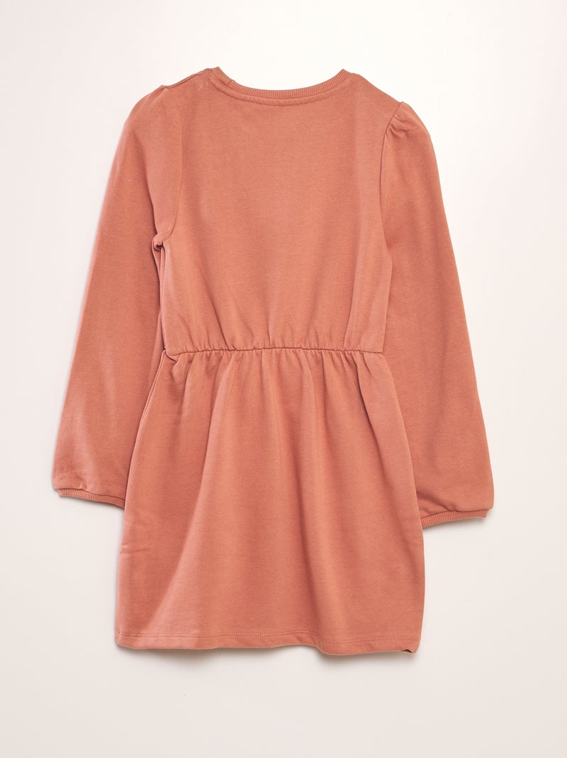 Vestido estampado French Terry ROSA - Kiabi