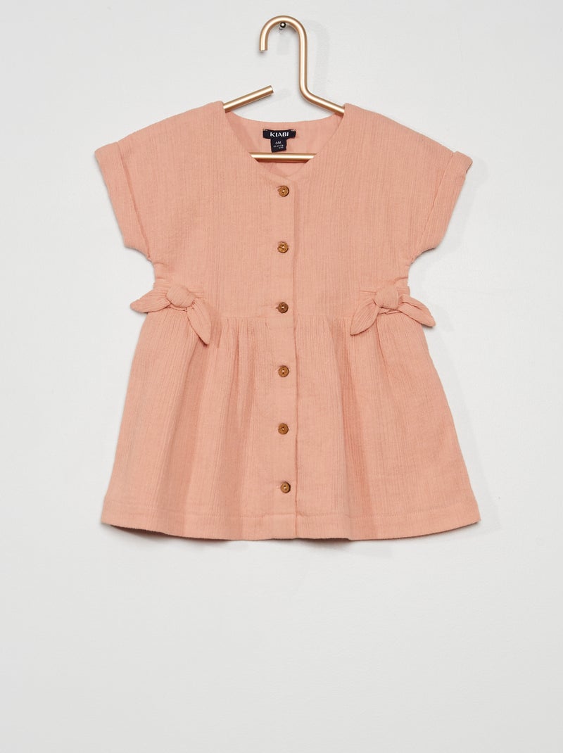 Vestido estampado Rosa - Kiabi