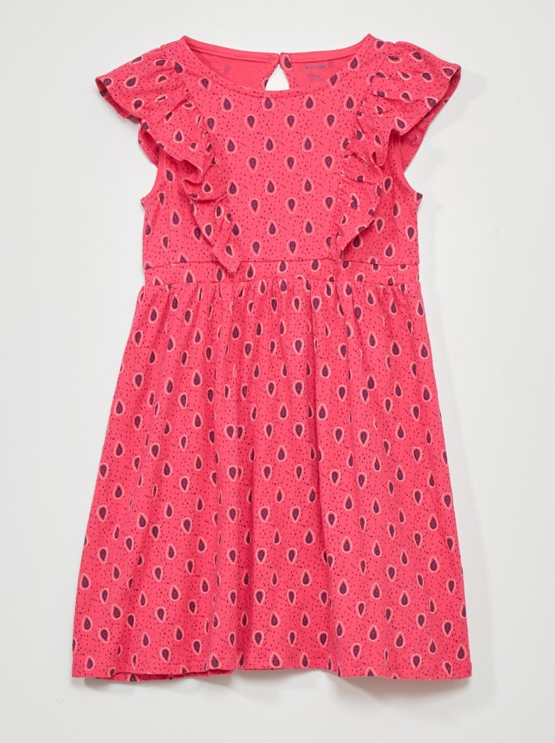 Vestido estampado ROSA - Kiabi