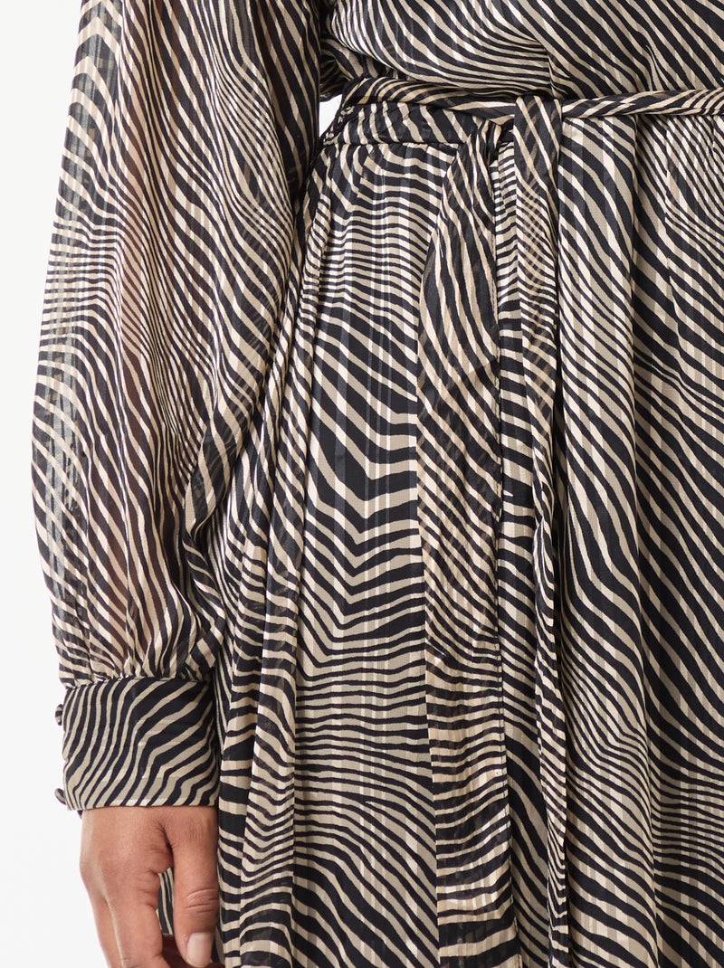 Vestido estampado 'Vero Moda' em voile Preto - Kiabi