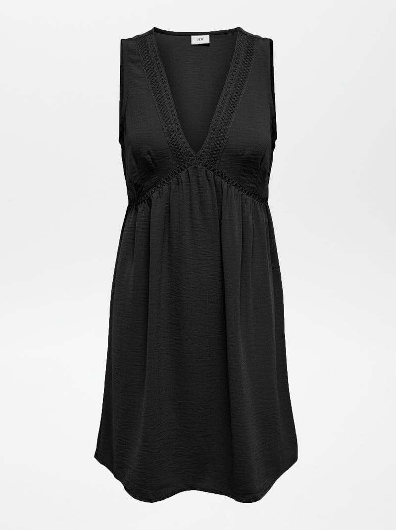 Vestido estilo boémio Preto - Kiabi