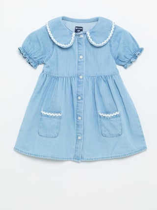 Vestido estilo camisa de manga curta