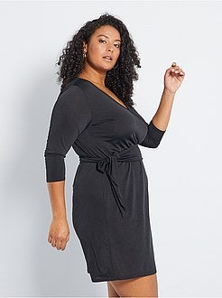 Vestido estilo cruzado - Kiabi