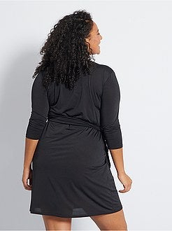 Vestido estilo cruzado - Kiabi