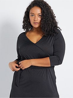 Vestido estilo cruzado - Kiabi