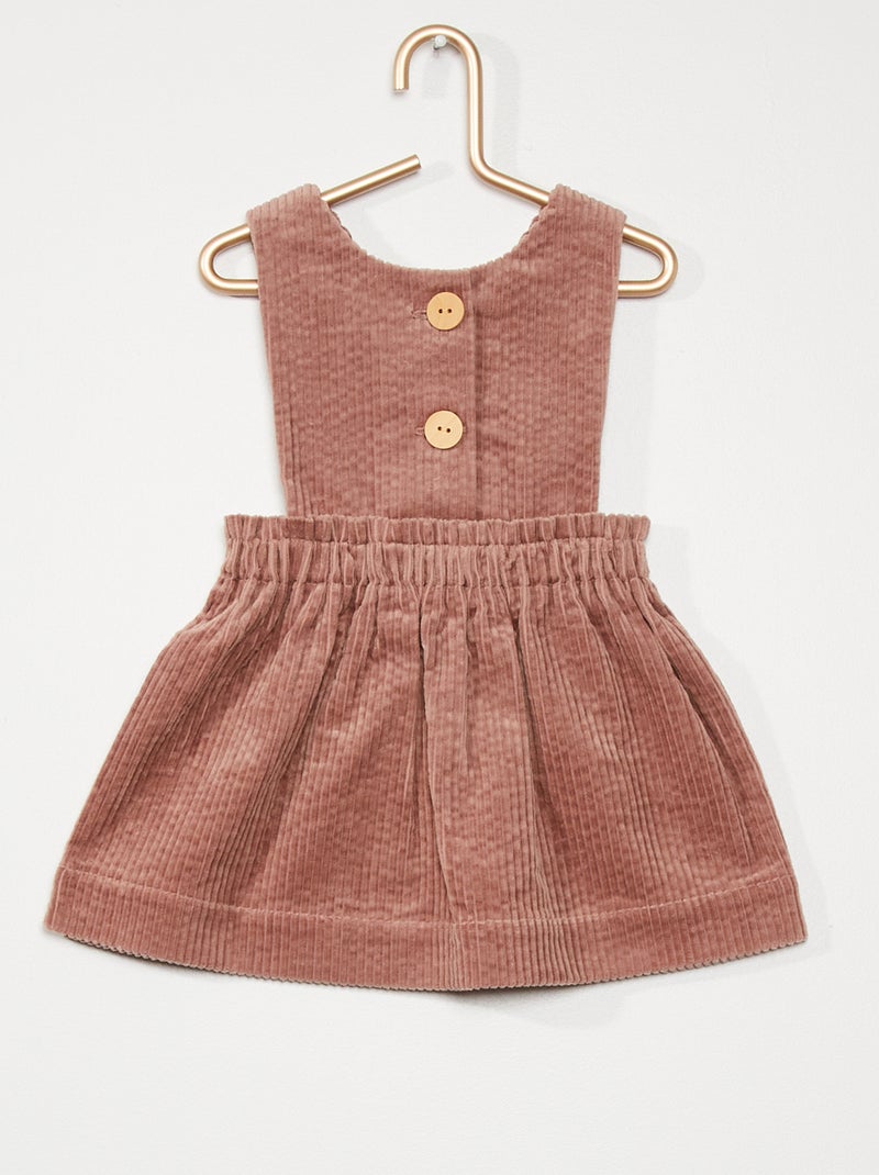 Vestido estilo jardineiras CINZA - Kiabi