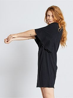 Vestido estilo t-shirt de conceção ecológica - Kiabi