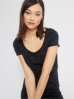 Vestido estilo t-shirt 'eco-conception' - Kiabi