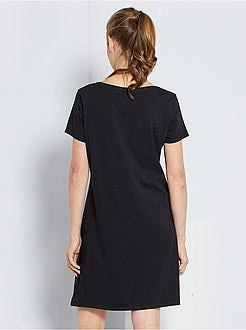 Vestido estilo t-shirt 'eco-conception' - Kiabi