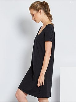 Vestido estilo t-shirt 'eco-conception' - Kiabi