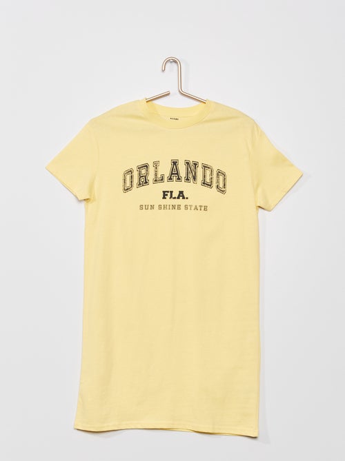 Vestido estilo t-shirt em malha jersey - Kiabi