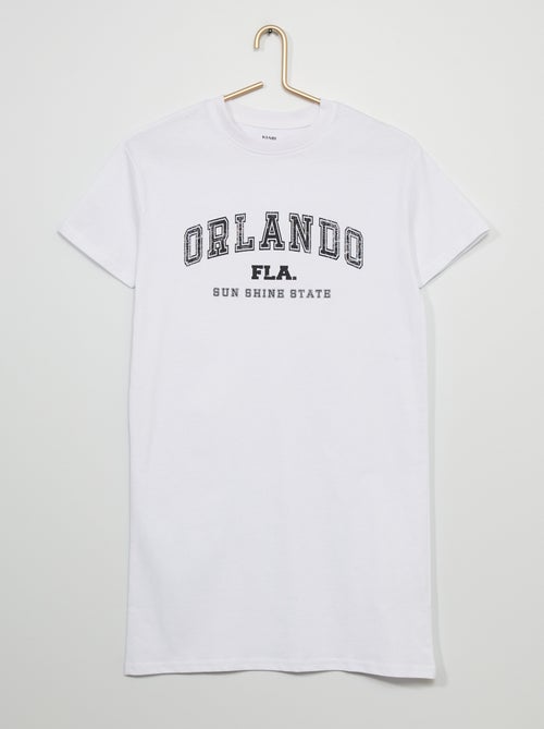 Vestido estilo t-shirt em malha jersey - Kiabi