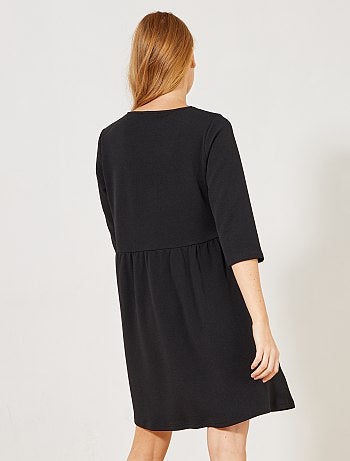 Mulher do 34 até 48 - Vestido evasé com malha gofrada - Kiabi