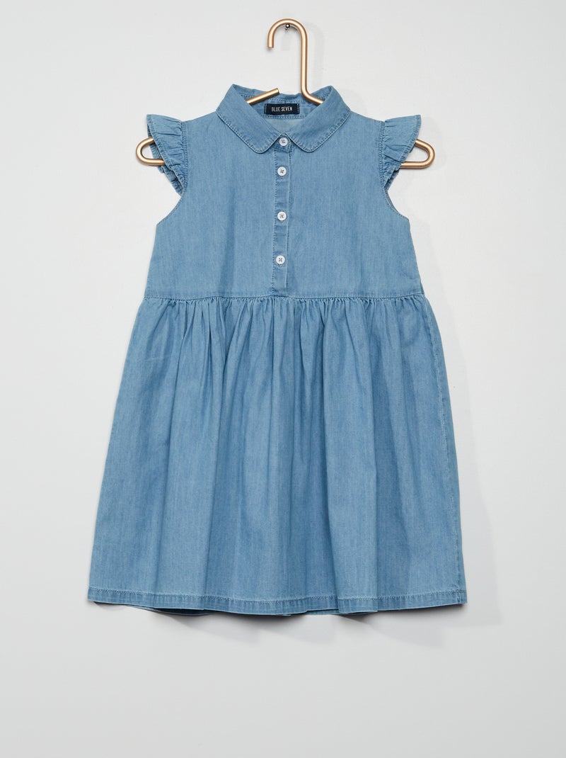 Vestido evasé de ganga Jeans - Kiabi