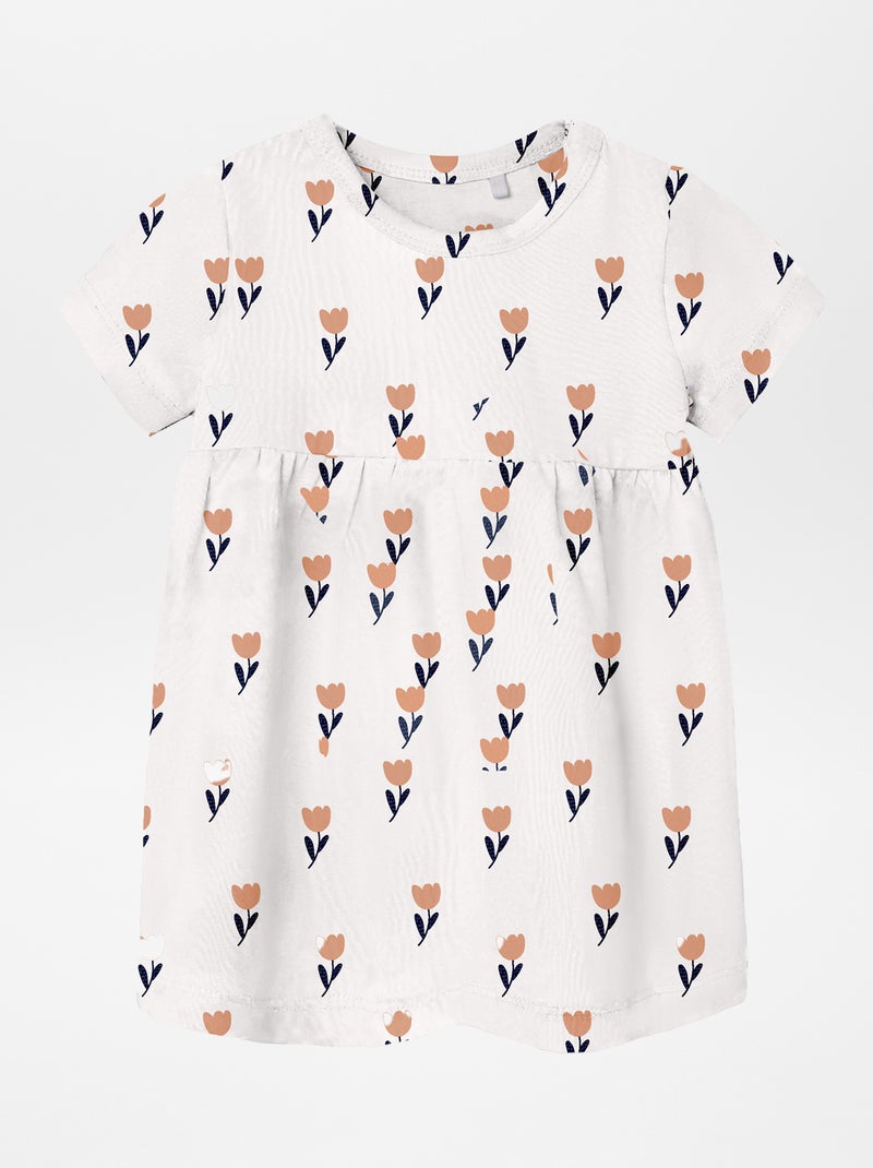 Vestido evasé 'Name it' BRANCO - Kiabi