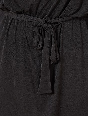 Vestido florido com abertura no ombro - Kiabi