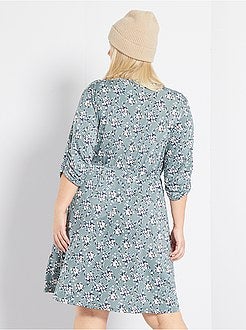 Vestido florido fluido - Kiabi