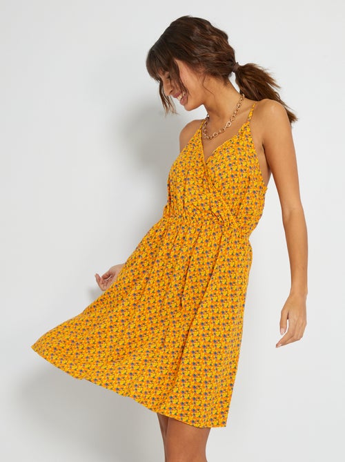 Vestido fluido com motivo - Kiabi